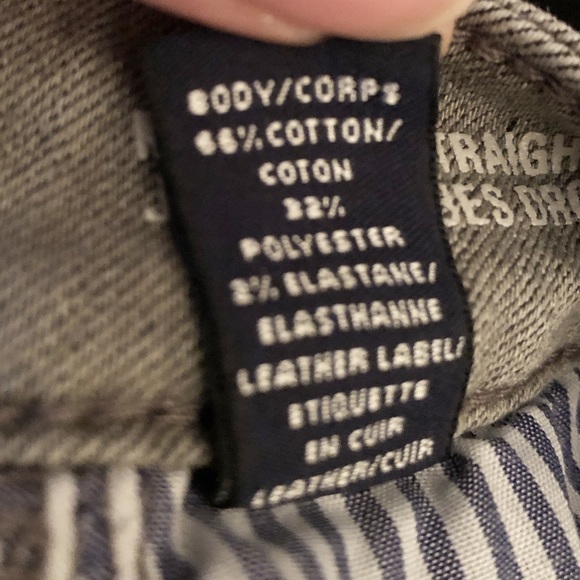 Lands’ End | Grey Petite Mid Rise Straight Leg Jean - Picture 7 of 8